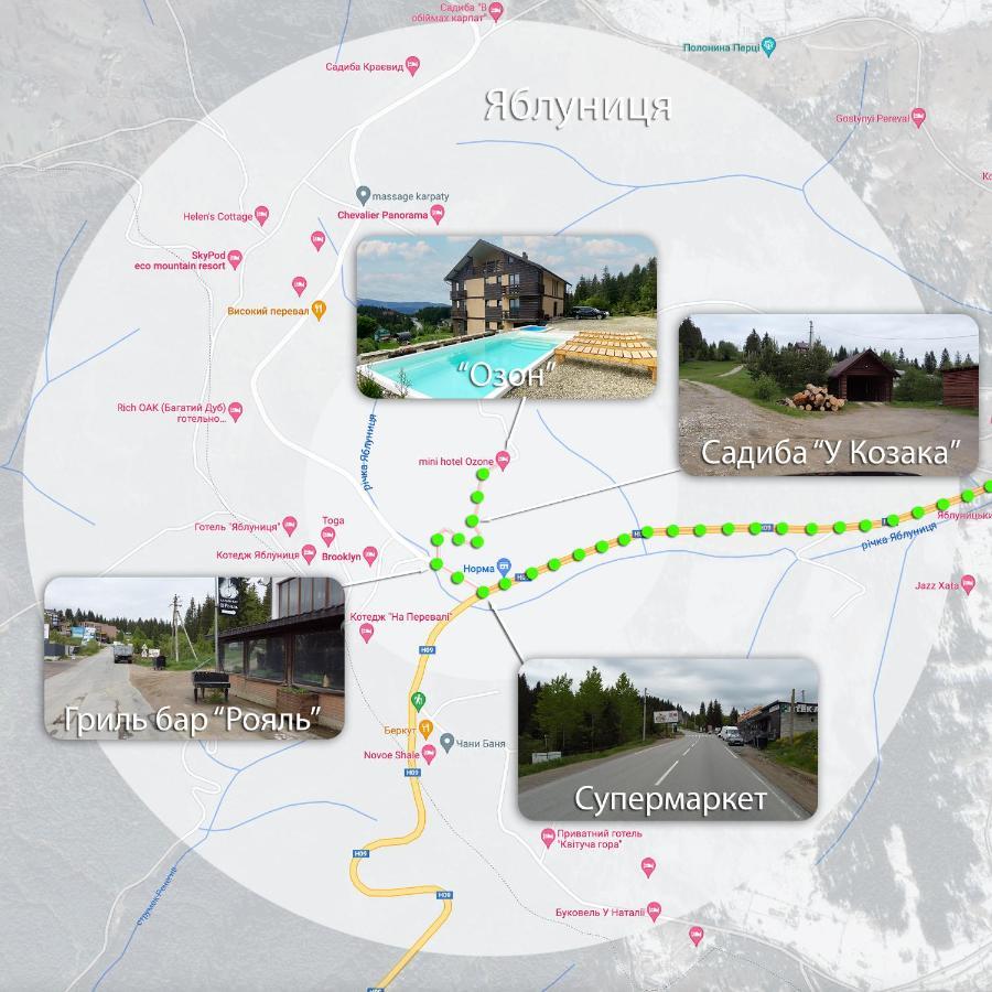 Ozone Minihotel Jablunytsja Eksteriør bilde